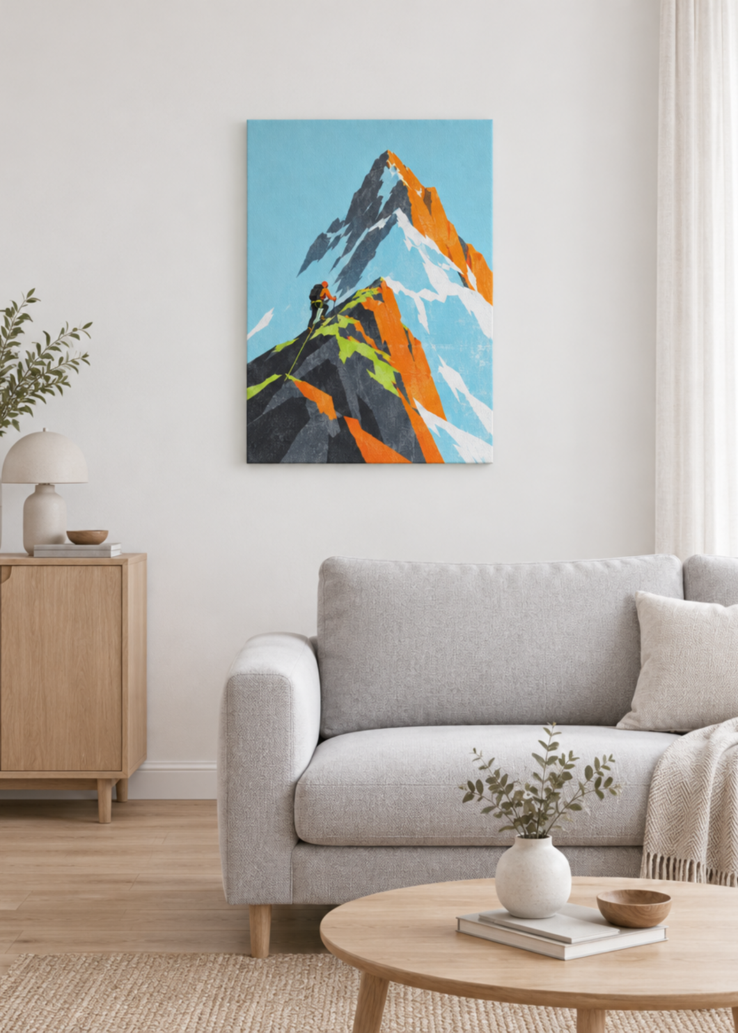 Höhenweg – Leinwand ohne Rahmen