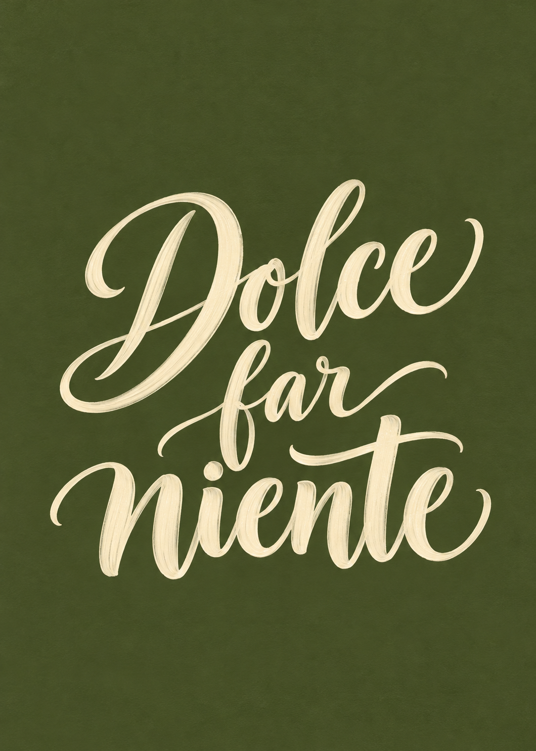 Dolce Far Niente – Originalmotiv