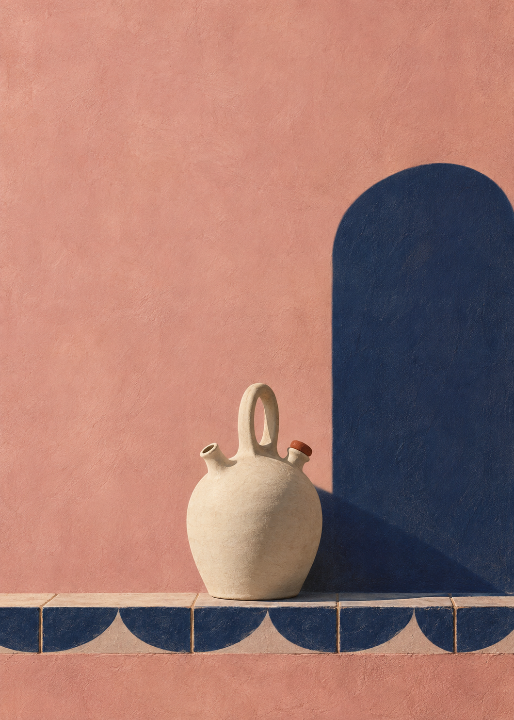 Der weiße Krug – Spanien Wandkunst –