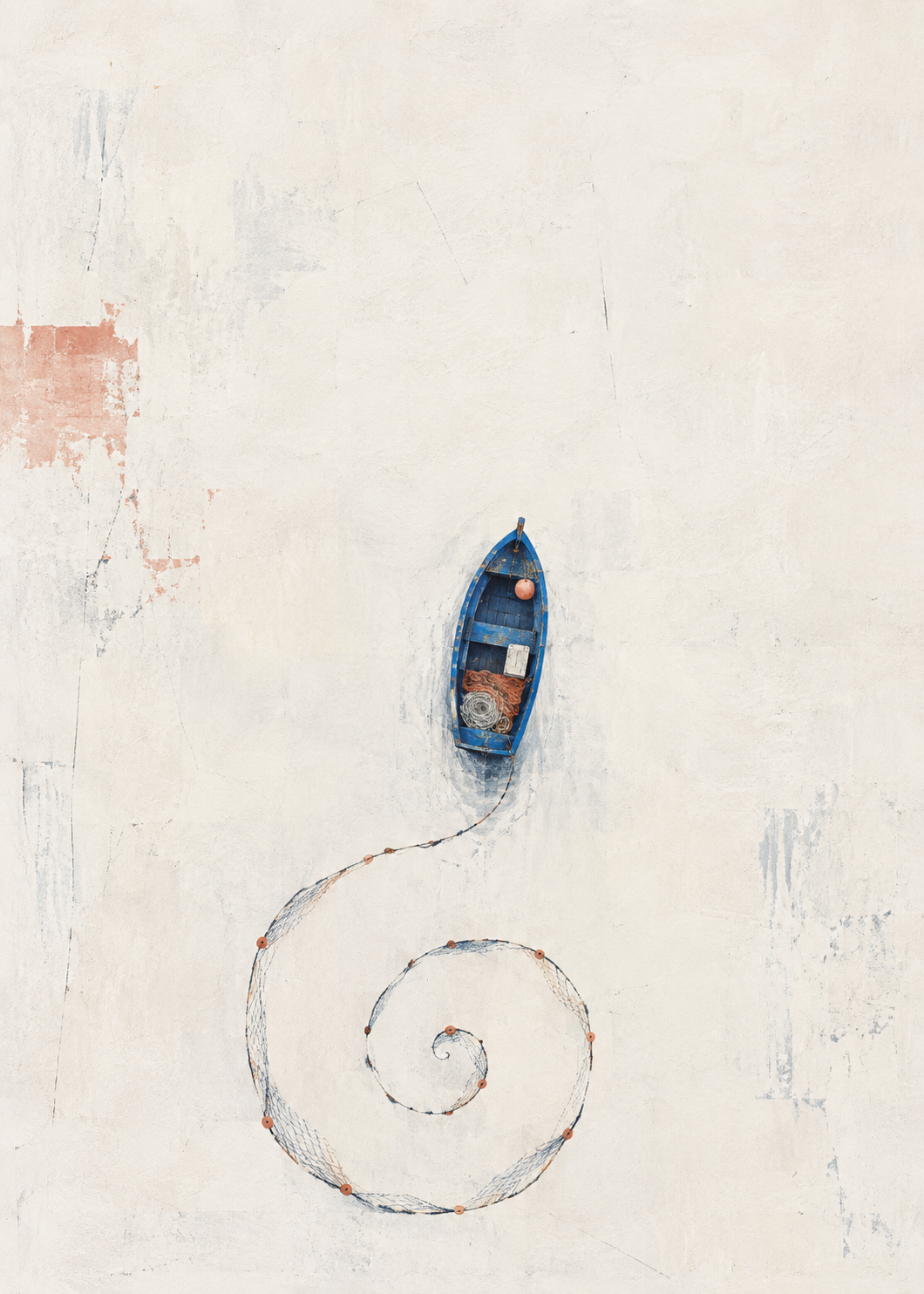 Das blaue Boot – Spanien Kunstmotiv