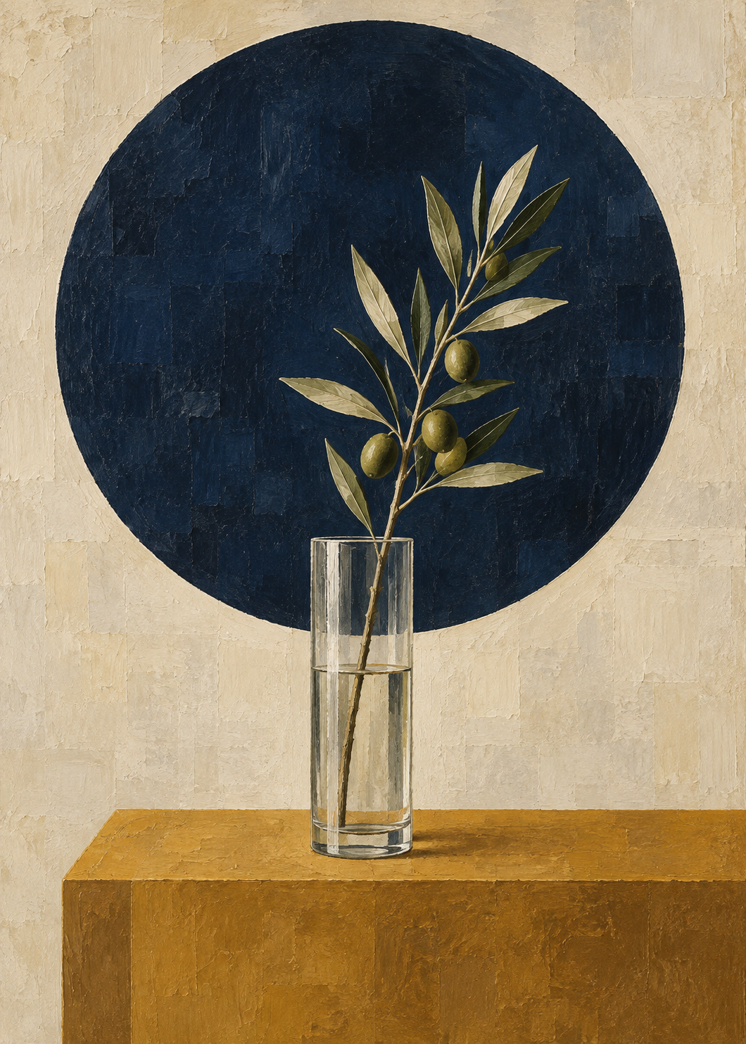 Oliven bei Nacht – Spanien Kunstmotiv