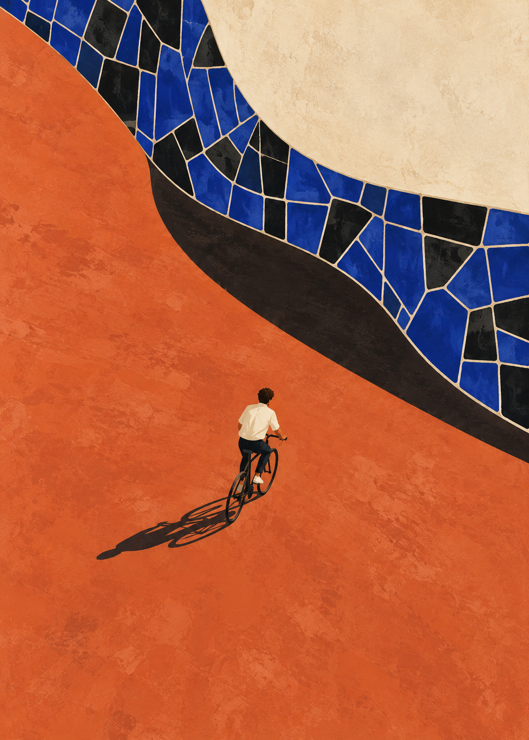 Der Radfahrer – Spanien Kunstmotiv