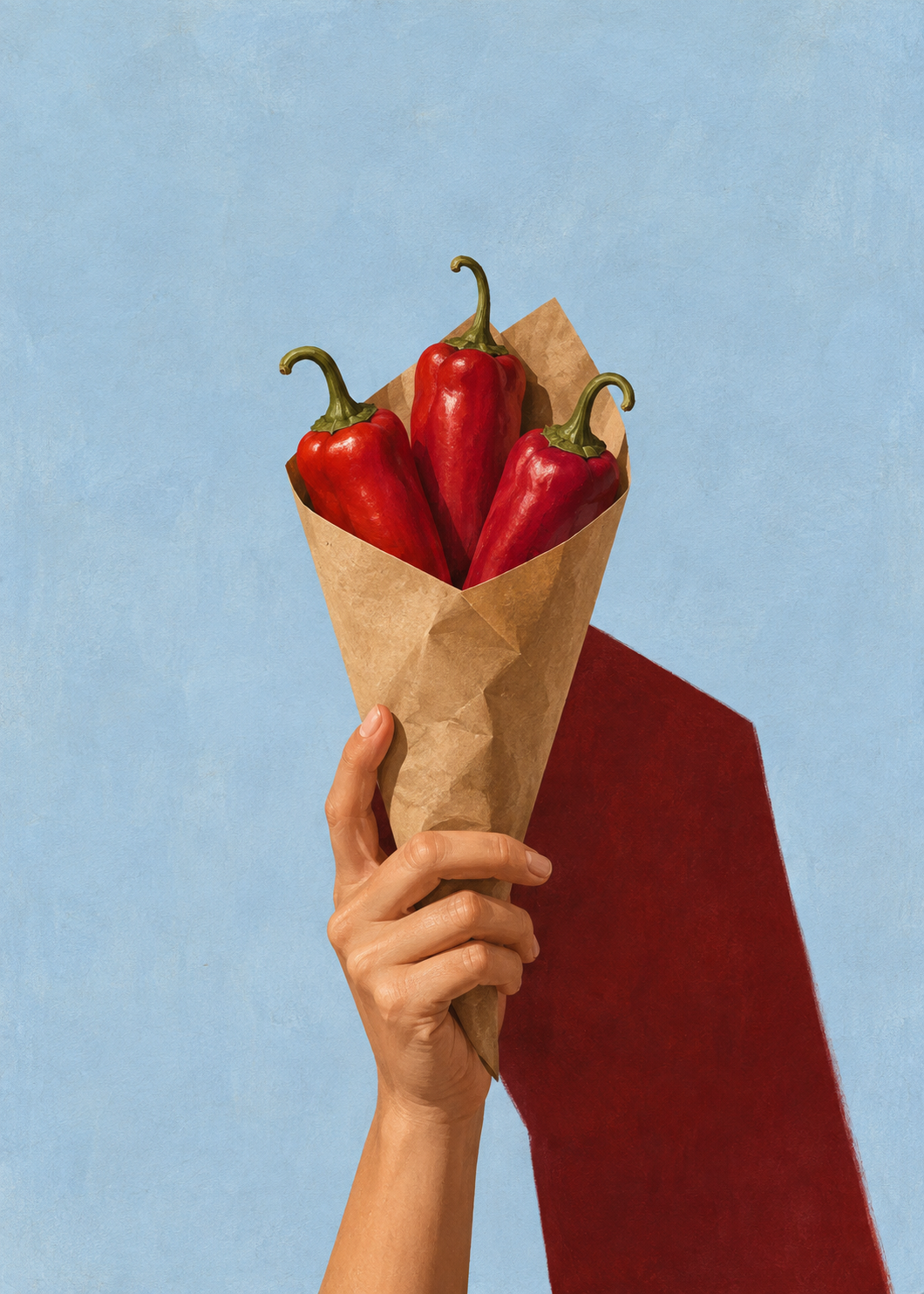 Drei Paprikas – Spanien Kunstmotiv