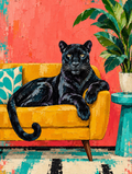 Panther Kunstdruckmotiv