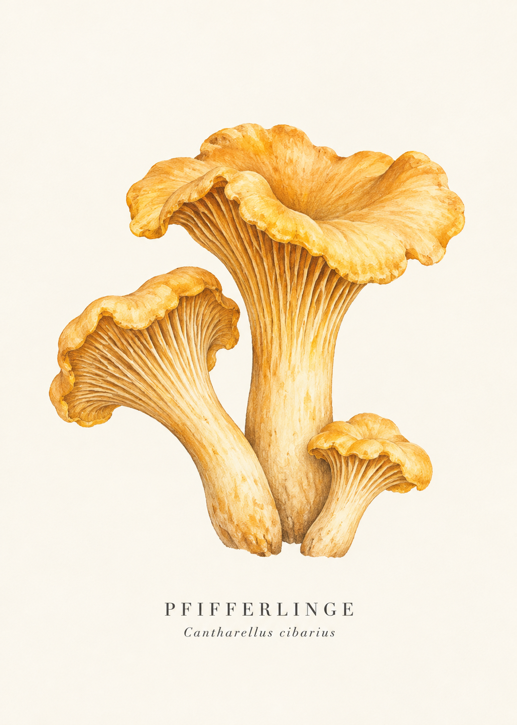 Goldene Pfifferlinge – Originalmotiv