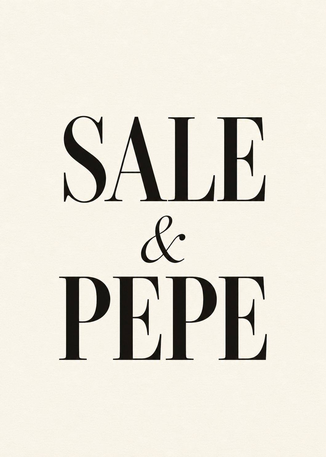Sale & Pepe – Originalmotiv