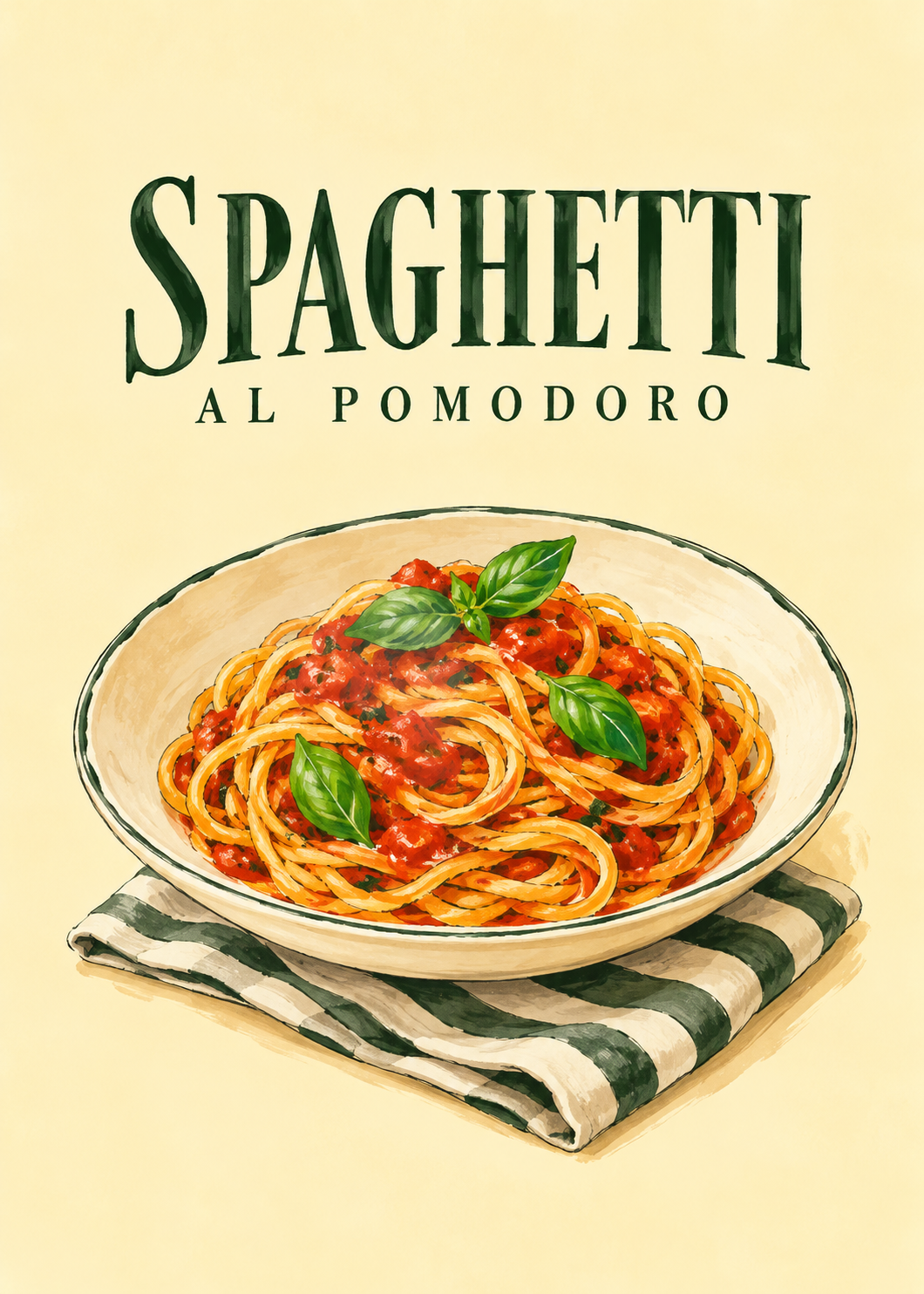Spaghetti al Pomodoro – Originalmotiv